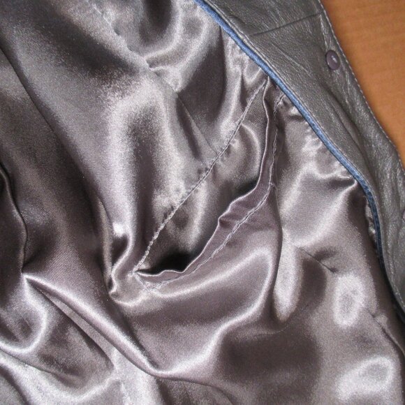 Terry Lewis Classic Luxuries Genuine Leather Blazer Jacket | Size XS - Picture 3 of 9